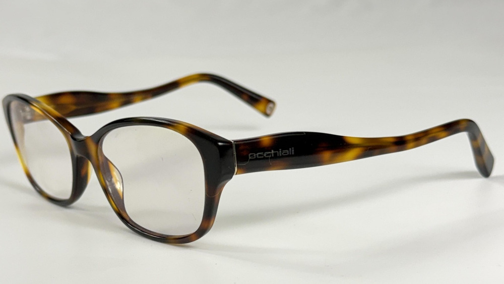 C Occhiali OCA-INES BWN 55-17-140 Brown Tortoise Plastic Eyeglasses FRAMES ONLY